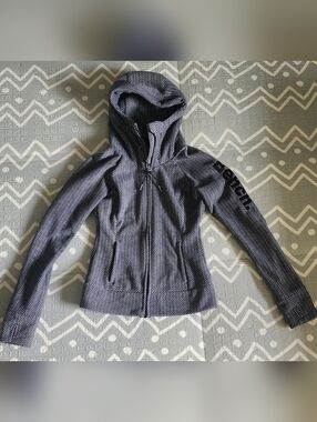 Bench Women's Herringbone Fleece Hooded Zip Jacket